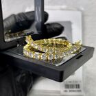 Round-Cut Lab-Created Diamond Women's Tennis Bracelet In 14K Yellow Gold Finish