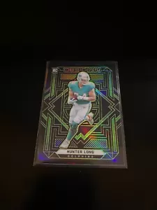 Hunter Long 2021 Panini Obsidian Green Etch /50 RC Dolphins 159 - Picture 1 of 2