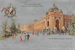 Recuerdo Oficial Feria Mundial Esquina Palacio de Industrias Variadas San Luis 1904 - Imagen 1 de 2
