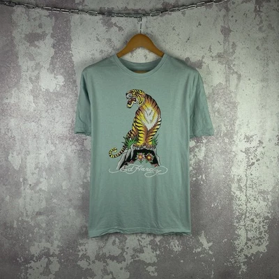 Camiseta Ed Hardy De Colección Para Hombre Y2K Lujo Logo Grande Talla M Foto 1 de 4