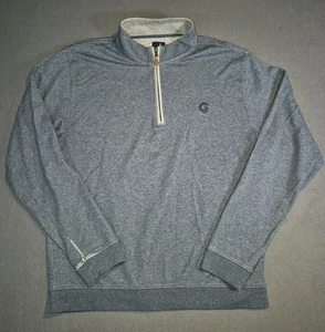 Johnnie O Pullover Mens L Gray 1/4 Zip Sweater Golf Embroidered Logo Sweatshirt - Picture 1 of 9