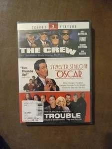 The Crew/Oscar/Big Trouble (DVD, 2012, 2-Disc Set) Drefuss, Reynolds, Stallone - Foto 1 di 2