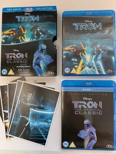 Tron / Tron Legacy (Blu-ray 2 Movie Box Set) - icludes Art Cards - Picture 1 of 7