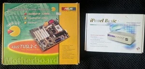 Asus TUSL2-C Motherboard , Pentium III-S Tualatin 1266 & Asus iPanel - Picture 1 of 18