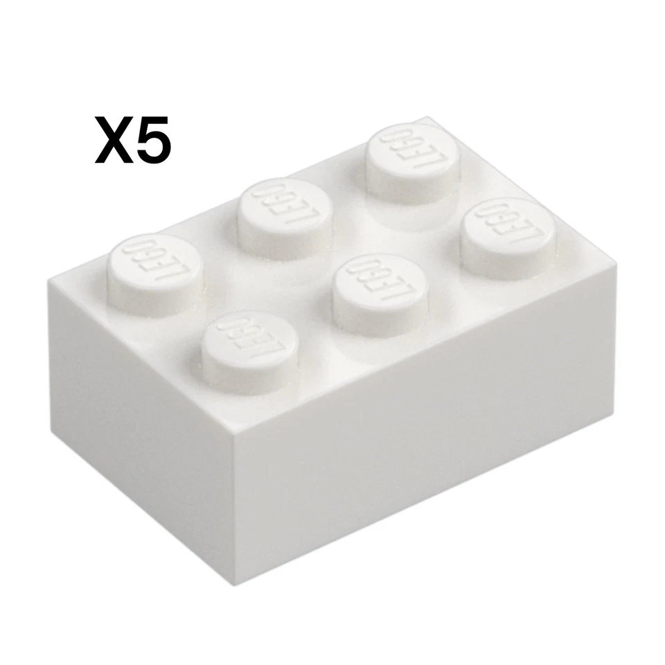 5x LEGO 3002 - 2x3 - Brick - White - Bild 1 von 1