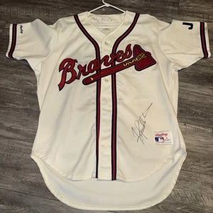 Vintage Rawlings Authentic Terry Pendleton #9 Atlanta Braves Jersey Autographed! - Picture 1 of 11