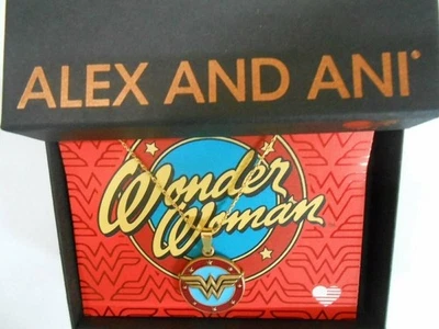 Alex and Ani Wonder Woman Logo Erweiterbar Halskette 32 " Rafaelian Gold - Bild 1 von 4