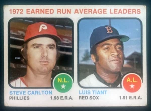 1973 Topps #65 - '72 ERA LEADER - Carlton/Tiant - Bild 1 von 2