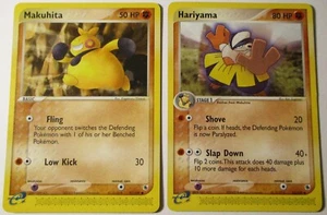 Makuhita 57/109 Hariyama 33/109 EX Ruby & Sapphire 2 Pokemon Card - Picture 1 of 1