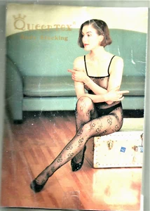 QUEENTEX - Lingerie, Beautiful Black Sheer Lace Mesh Jumpsuit New - Picture 1 of 2