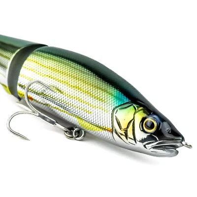 GAN CRAFT Jointed Claw 148 Floating Saltwater Swimbait Lure - ALUMINUM INACCO - Image 1 of 4