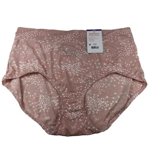Warner's Women's Size 9 2XL Panty Brief Floral Pink New With Tags - Picture 1 of 7