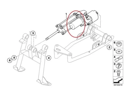 BMW K 1200 LT Scooter de pie central 1200 2003 2004 2005 2006 2007 2008 Foto 1 de 4