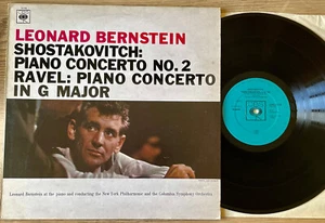 CBS S BRG 72170 SHOSTAKOVICH RAVEL PIANO CONCS LP BERNSTEIN (1970's) EX ENGLAND - Picture 1 of 2