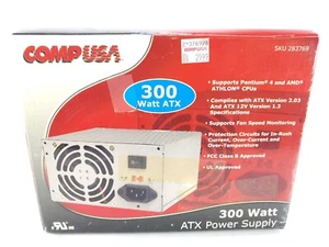 CompUSA 300 Watt ATX Power Supply SKU283769 ( FCCClass B & UL ) Approved - Picture 1 of 6