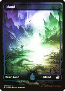 Island FOIL FULL ART - 271/277 - Basic Land - Innistrad: Midnight Hunt MID MTG - Imagen 1 de 1