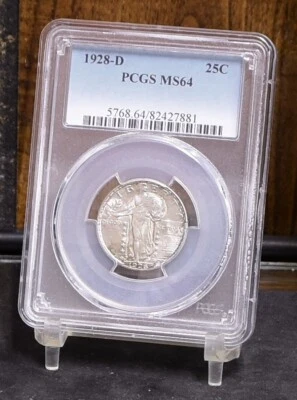 1928-D Standing Liberty Quarter - PCGS MS64 (#58421-K) - Image 1 of 4