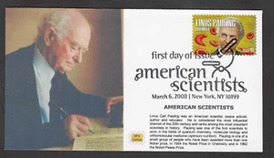 #4225 41c American Scientist - Linus Pauling - Químico estructural - MPG FDC - Imagen 1 de 2