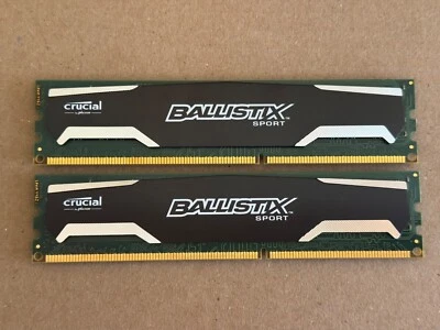 Ballistix Sport 8GB (2x4GB) DDR3 1600MHz Desktop Ram Memory (BLS4G3D1609DS1S00) - Image 1 of 4