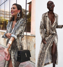 zara python dress