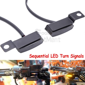 2X Universal Mini LED Motorcycle Turn Signal Indicator Amber Blinker Light Lamp - Bild 1 von 11
