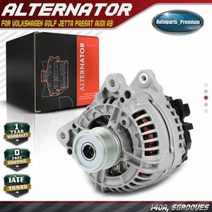 Alternator for Audi A3 06-08 10-13 TT VW Golf Jetta GTI EOS Passat 140A 6-Groove - Picture 1 of 9