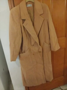 Vtg Forecaster Of Boston Wool Blend Trench Coat Women’s USA Made It Brown Sz8 - Picture 1 of 3