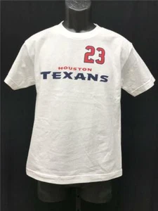 New-Minor-Flaw #23 Arian Foster Houston Texans Youth Size M Medium White Shirt - Picture 1 of 3
