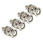4 pk SMA female to BNC male coax RF connectors adapters