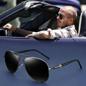 Men's Women's Luxury Aviator Sunglasses - Driving Fishing Sunglasses Cool Shades - Picture 1 of 36