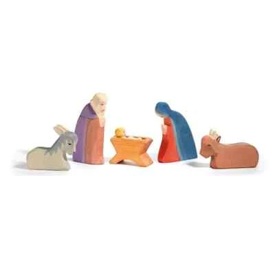 Ostheimer Holy Family 6 Piece Wooden Figures Nativity Figures 4040 Christmas - Image 1 of 4