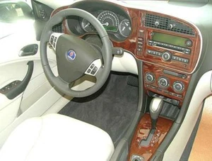 INTERIOR WOOD DASH TRIM KIT SET FITS 2007 2008 2009 2010 2011 SAAB 9.3 9 3 SEDAN - Picture 1 of 7