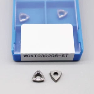 10PCS WCKT030208-ST CNC Carbide Blade Drill Inserts WCKT030208 For Aluminium - Picture 1 of 4