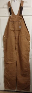 Mono con tirantes Carhartt R37 BRN doble rodilla talla 46 x32-muy buen estado - Imagen 1 de 20