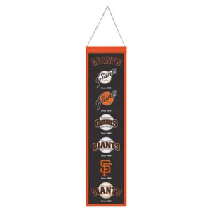 Bandera de lana de los Gigantes de San Francisco 8x32 diseño Heritage Evolution - Imagen 1 de 1