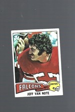 1975 TOPPS FOOTBALL CARD-#298-JEFF VAN NOTE ROOKIE CARD-EX