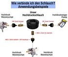 Haute Pression Tuyau Schnellverbindungs Kit Avec M22 15mm Adaptateur Set