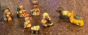 Giftco Nativity Miniatures Holy Family Baby Jesus Christmas resin donkey set 8 - Picture 1 of 8