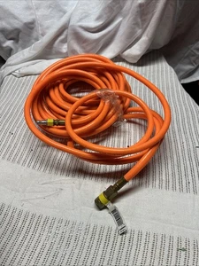Husky 3/8” x 50 ft PVC Air Compressor Hose – Orange with Brass Fittings –300 PSI - Picture 1 of 6