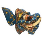Ganesha Elephant Mask Balinese folk art  Remover of Obstacles Hand Carved wood
