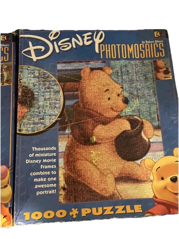 Rompecabezas Disney Photomosaics Winnie the Pooh (completo) y Tigger 1000 piezas Foto 1 de 4