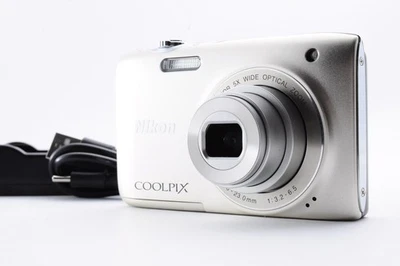 Nikon Coolpix S3100 Chanpene Silver Exc+5 Digital Camera Y3354 - Image 1 of 4