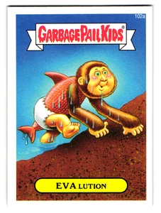 Pegatina parodia evolución humana 2014 cubo de basura niños - Eva - Imagen 1 de 2