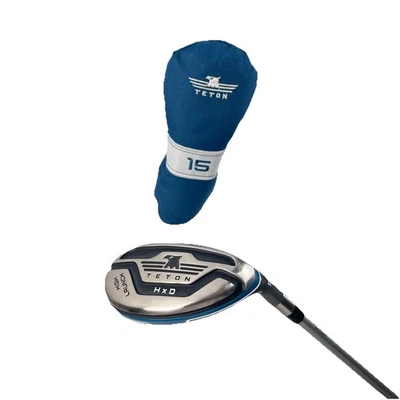 Eje híbrido de grafito Teton HXD High Launch 15° Senior Flex 42" diestro con cubierta Foto 1 de 4