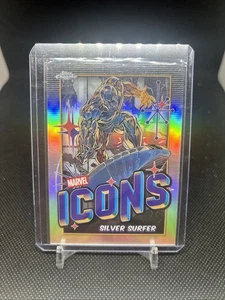 Silver Surfer Marvel Icons Topps Chrome Card - Picture 1 of 2