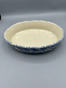 Roseville Pottery Sponge Ware Serving Dish Plate the Workshops of Gerald E. Henn - Picture 1 of 6