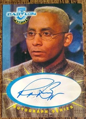 Babylon 5 Profiles autograph auto SA5 RICHARD BIGGS Stephen Franklin Skybox 1999 - Image 1 of 2