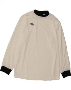 UMBRO Mens Top Long Sleeve Large White DB10 - Picture 1 of 4