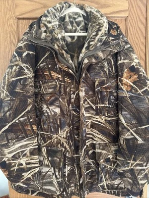 Ducks Unlimited Whitewater Mens XL  Rain Blocker Hunting Jacket Camo Beautiful - Image 1 of 4