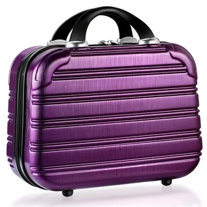 14 Zoll Make-up Zug Koffer Hartschale PC + ABS Reise Kosmetik Organizer, Make-up... - Bild 1 von 7